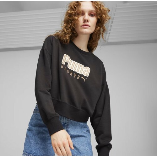 Свитшот PUMA oversized crew, размер M, , black
