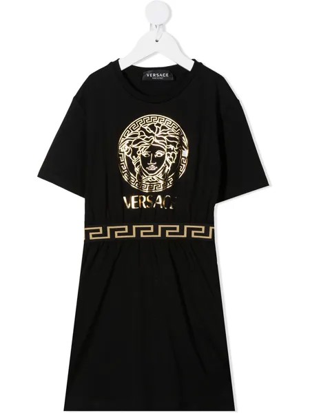 Versace Kids платье с принтом Medusa