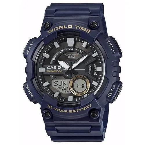 Наручные часы CASIO Collection AEQ-110W-2A, синий, черный