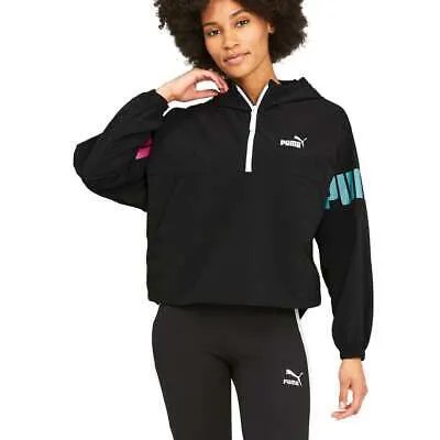 Puma Power Zip Windbreaker Женская черная повседневная спортивная верхняя одежда 847490-51