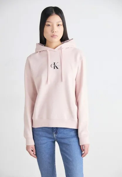 Толстовка HOODIE SMALL MONOLOGO Calvin Klein Jeans, розовый