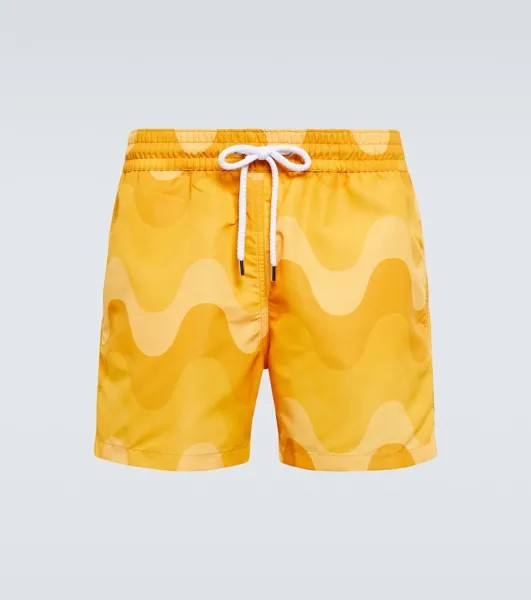 Плавки-шорты с принтом Copacabana Frescobol Carioca, желтый