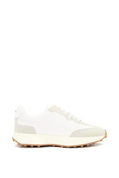 Кроссовки 'Emboss' Trainers Dune London, белый