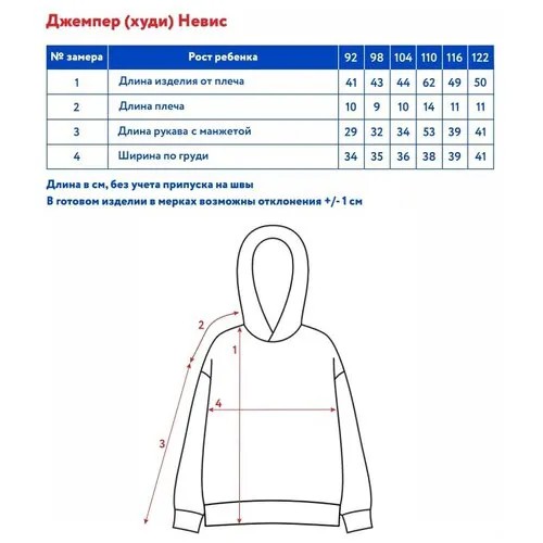 OCSS22SH1KC13 Джемпер (худи) с капюшоном д/мал. 