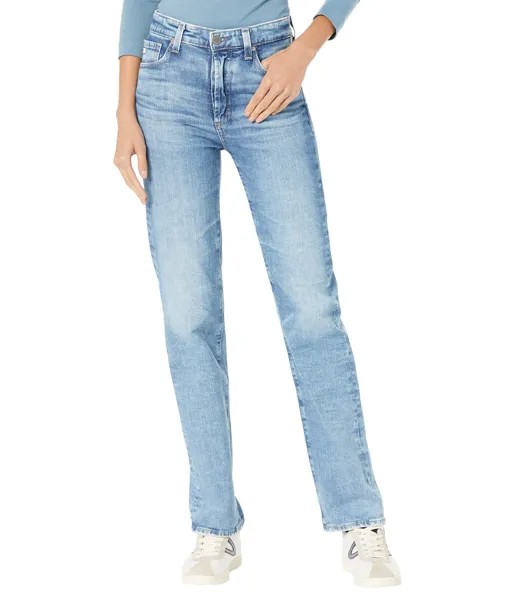 Джинсы AG Adriano Goldschmied, Alexxis Vintage High-Rise Straight in Vapor Wash Paramount