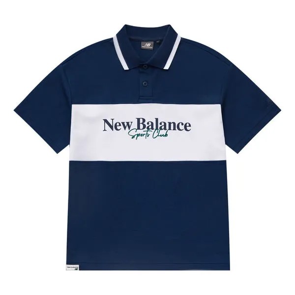 Футболка поло футболка New Balance, синий