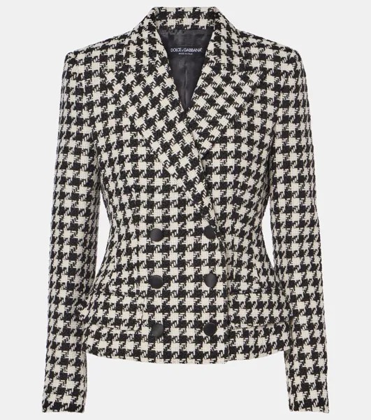 Пиджак из шерсти и хлопка Dolce Dolce&Gabbana, цвет quadri-check-tartan