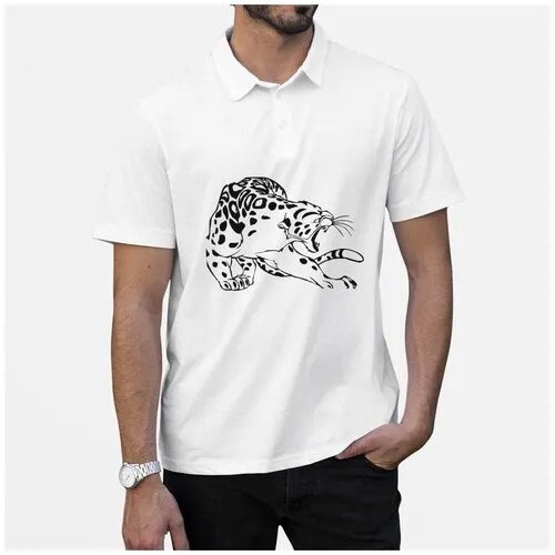 Рубашка- поло CoolPodarok леопард