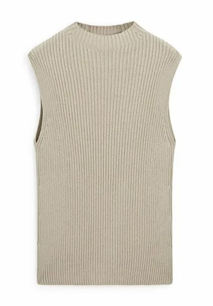 Топ WITH CROSSOVER BACK Massimo Dutti, цвет mottled light grey