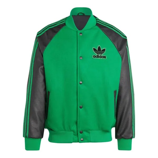 Куртка оригиналы sst бомбер куртка Adidas, зеленый