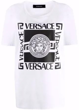 Versace футболка с логотипом Medusa