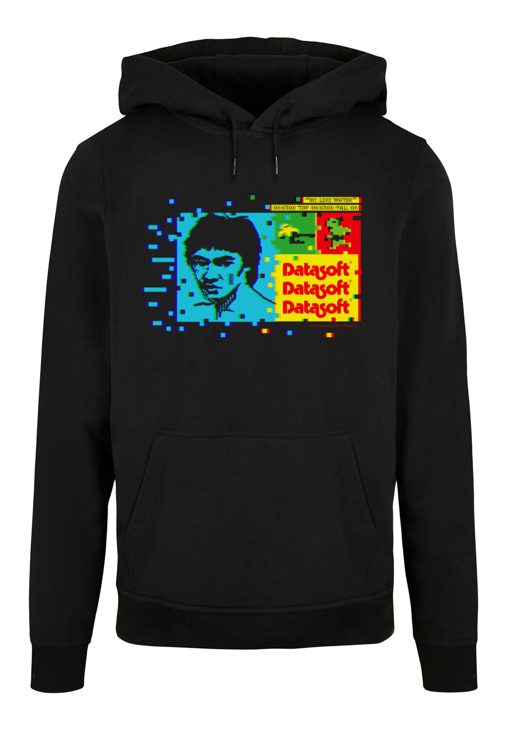 Пуловер F4NT4STIC Basic Hoodie Retro Gaming Bruce Lee_Be Like Water, черный