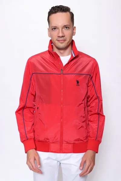 Бомбер мужской U.S. POLO Assn. G081SZ0MS0AKSU22Y красный 46 RU