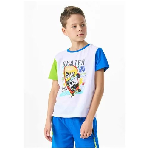 Фуфайка (футболка) детская для мальчиков колор-блок SS22C88301440