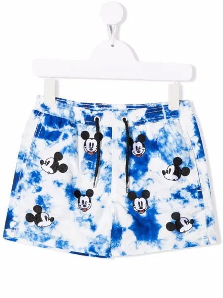 Mc2 Saint Barth Kids плавки-шорты с вышивкой Mickey Mouse