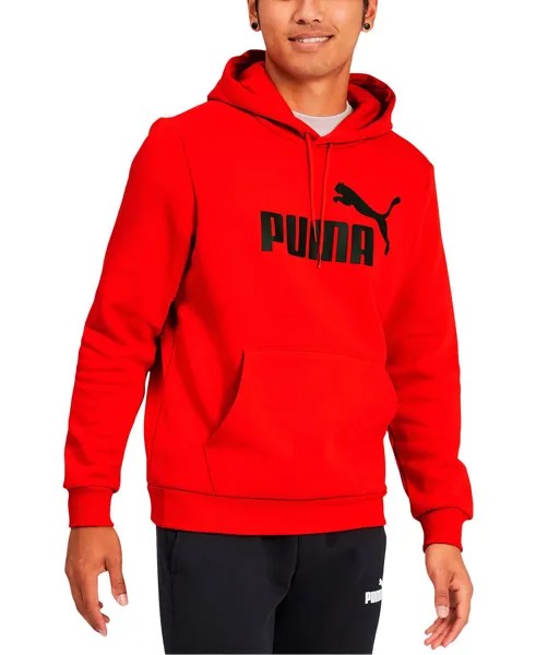 Мужская худи из флиса с логотипом Puma, красный