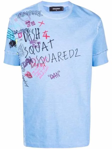 Dsquared2 футболка с надписью