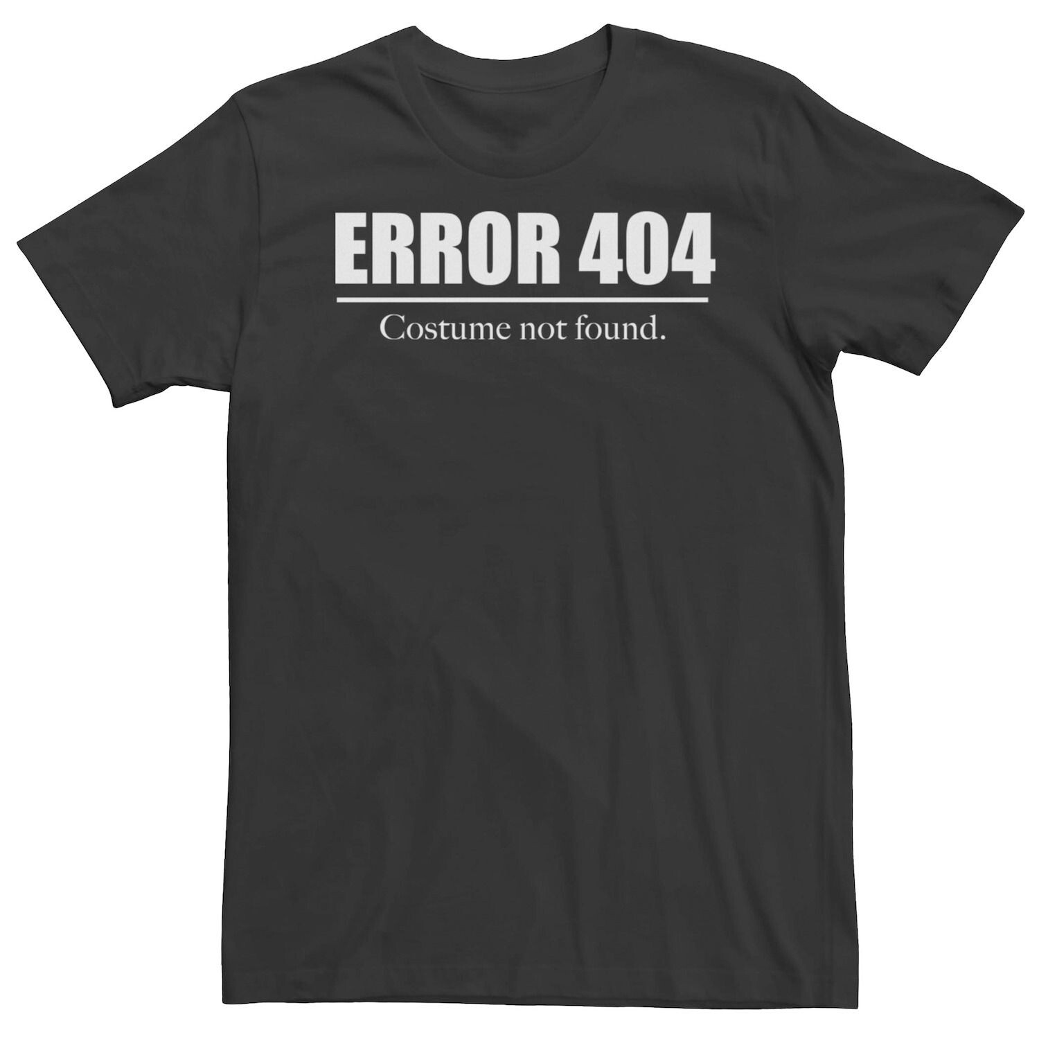 Мужская футболка Error 404 «Костюм не найден» Licensed Character