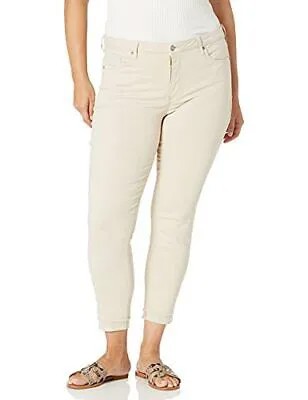 Женские джинсы NYDJ Size Plus AMI скинни до щиколотки с манжетами, перья, 22 Вт