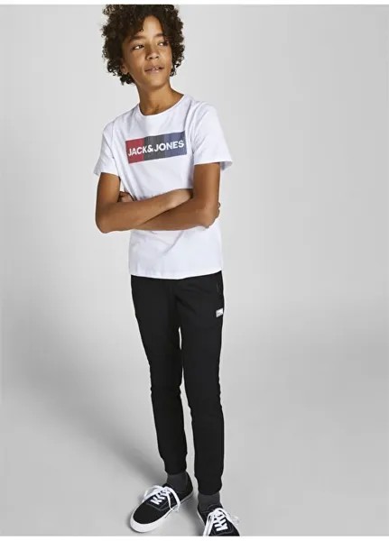 Черные однотонные спортивные штаны для мальчиков JPSTWILL JJAIR SEAT PANTS NOOS JNR Jack & Jones, черный