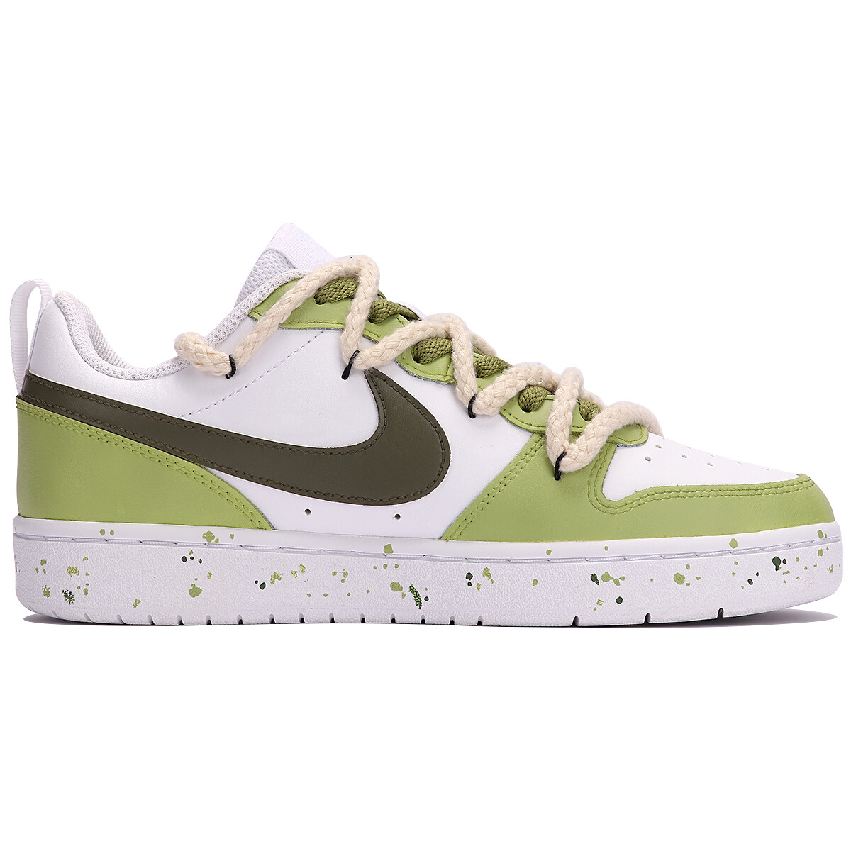 Кроссовки Nike Court Borough Series Skateboarding Shoes Women's Low-top Green/White, зеленый