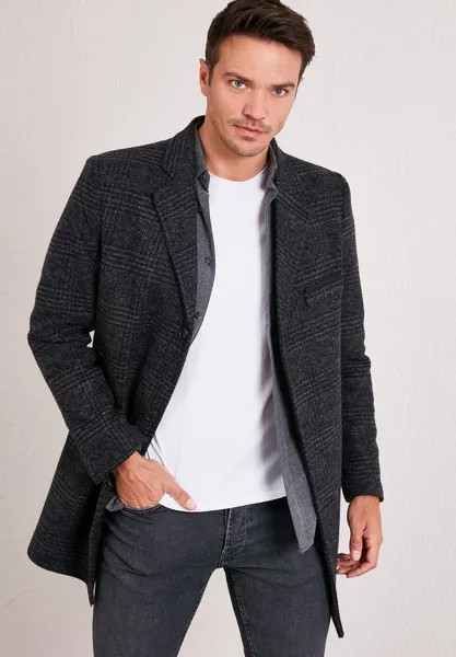 Классическое пальто Slim Fit Buratti, цвет anthracite plaid