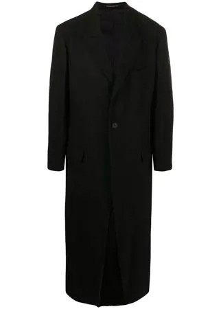 Yohji Yamamoto длинное однобортное пальто