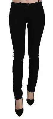 Джинсы CNC COSTUME NATIONAL Черные джинсовые брюки-скинни со средней талией s. W24 Рекомендуемая розничная цена: 400 долларов США.