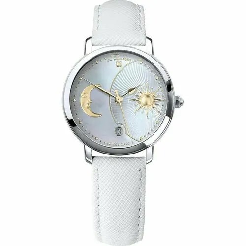Наручные часы L'Duchen Quartz 81071, белый, золотой