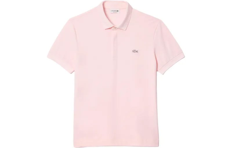 Рубашка поло мужская светло-розовая Lacoste, светло-розовый