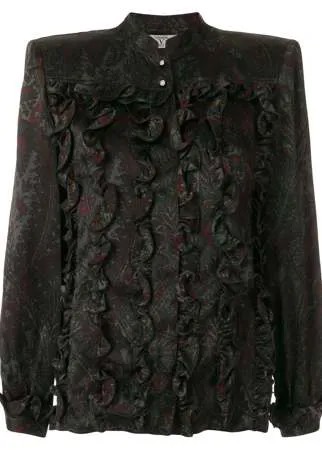 Valentino Pre-Owned рубашка с оборками