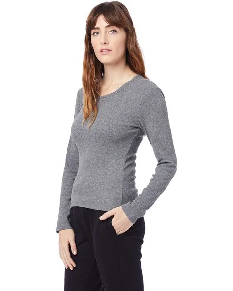 Рубашка Alternative Mia Slinky Rib Shirt, цвет Ash Heather