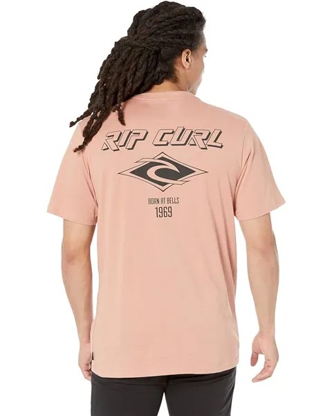 Футболка Rip Curl Fade Out Icon Short Sleeve Tee, цвет Washed Peach