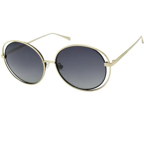 Солнцезащитные очки Enni Marco, золотой, серый