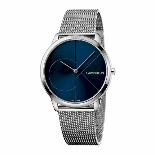 Наручные часы CALVIN KLEIN Minimal K3M2112N, серебряный, синий