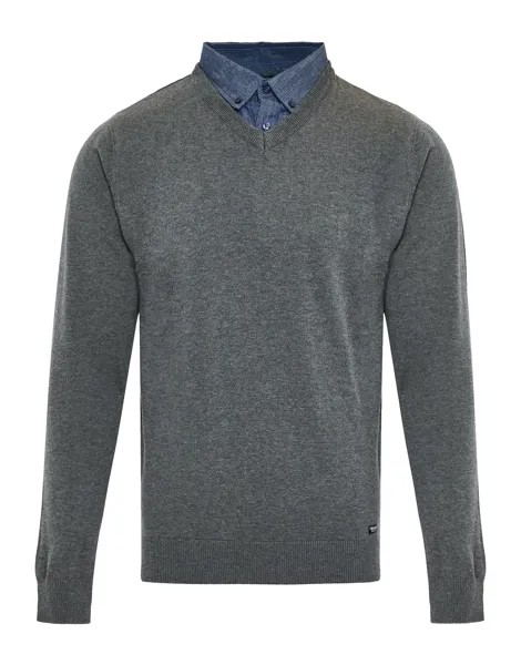 Пуловер Threadbare Strick THB Jumper Panda, серый