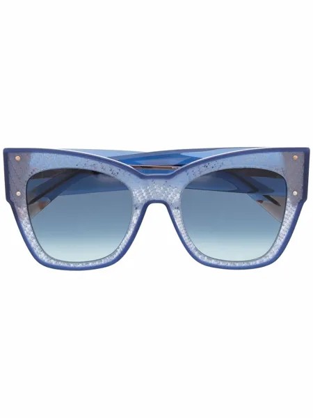 MISSONI EYEWEAR солнцезащитные очки в оправе 'кошачий глаз'