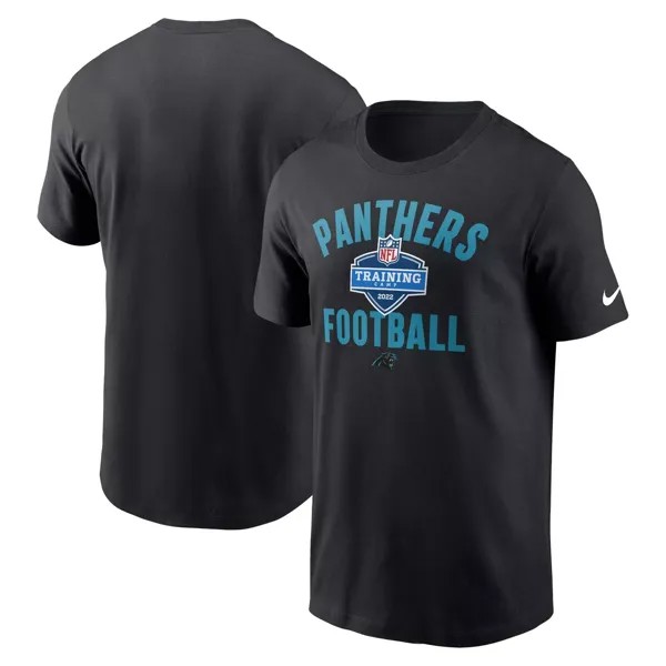 Мужская спортивная футболка Black Carolina Panthers 2022 Training Camp Nike