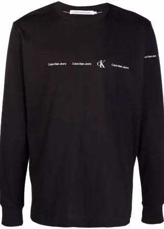 Calvin Klein Jeans футболка с длинными рукавами и логотипом