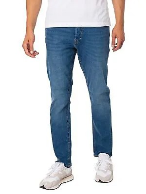 Мужские зауженные джинсы Glenn Original 223 Jack - Jones, синие