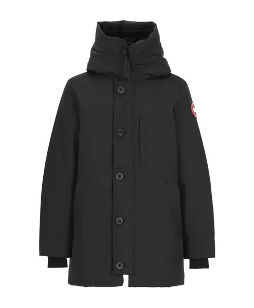 Пуховик с капюшоном и карманами Canada Goose, черный