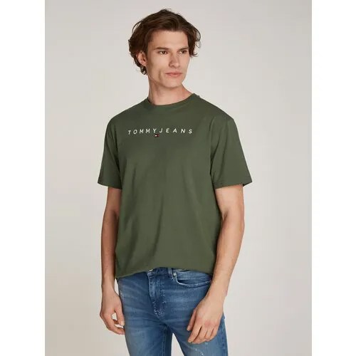 Футболка Tommy Jeans, размер XXXL, хаки