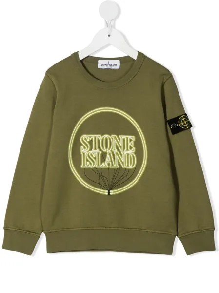 Stone Island Junior толстовка с длинными рукавами и логотипом