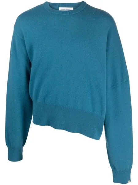 Extreme cashmere джемпер N°288 Dia асимметричного кроя, синий