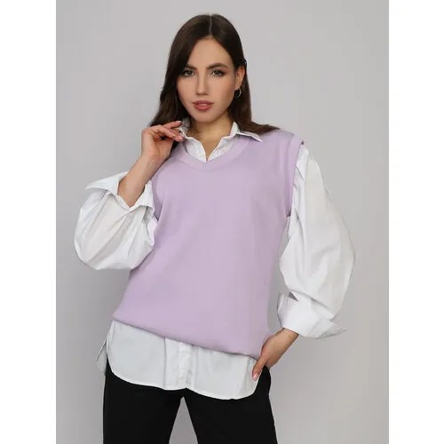 Жилет  Fashion Margo, размер 40/48, фиолетовый