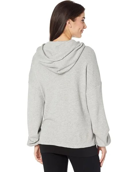 Худи Michael Lauren Hayworth Drop Shoulder Hoodie, цвет Heather Grey/Black