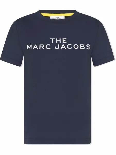 The Marc Jacobs Kids футболка с контрастной строчкой и логотипом