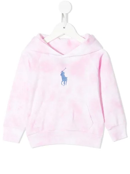 Ralph Lauren Kids худи с принтом тай-дай и вышитым логотипом
