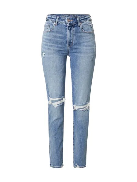 Узкие джинсы American Eagle HI-RISE SKINNY JEANS, синий