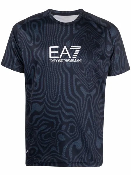 Ea7 Emporio Armani футболка с графичным принтом